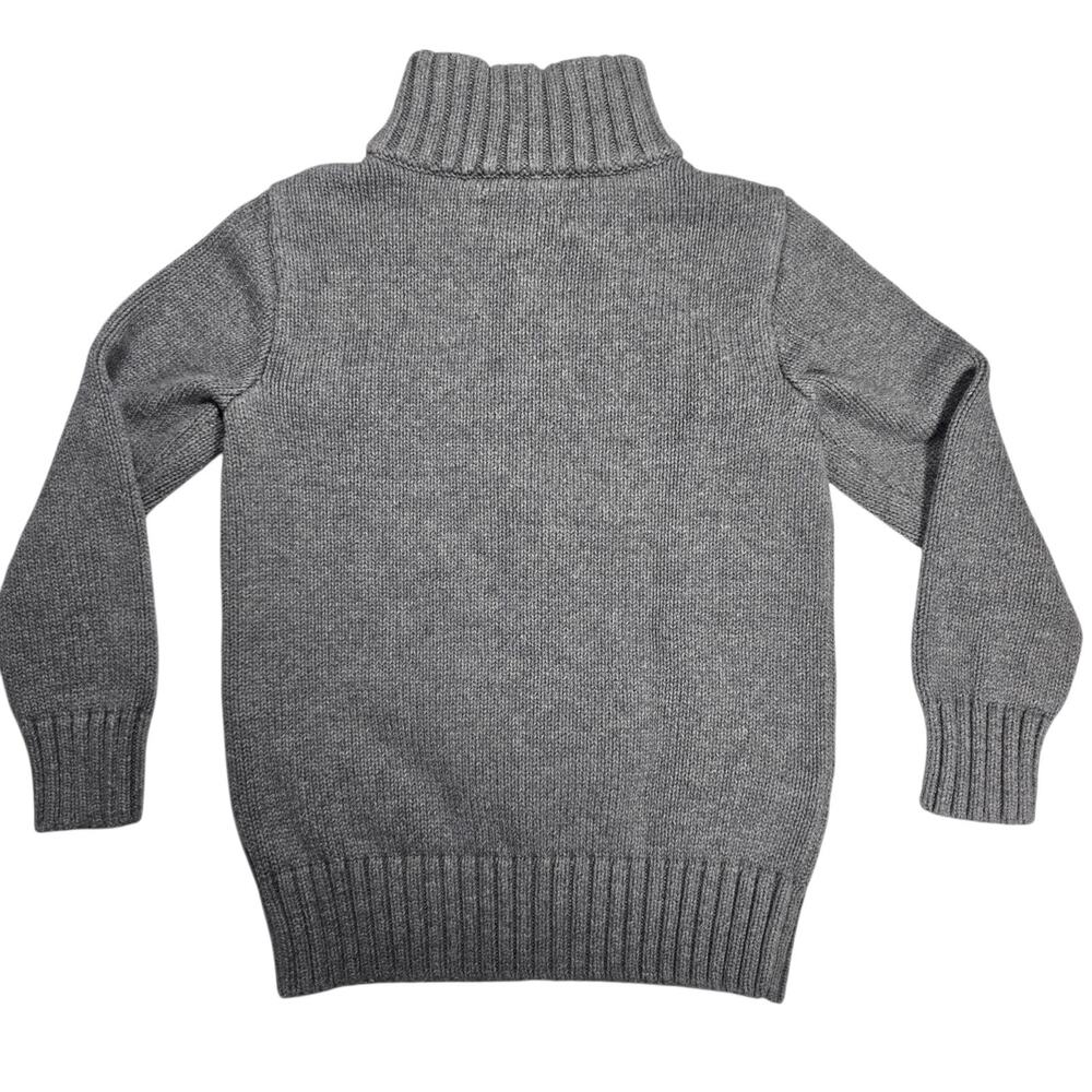 Polo Ralph Lauren Quarter Zip Gray Color Boys Size 6 100% Cotton Pony - Picture 3 of 9